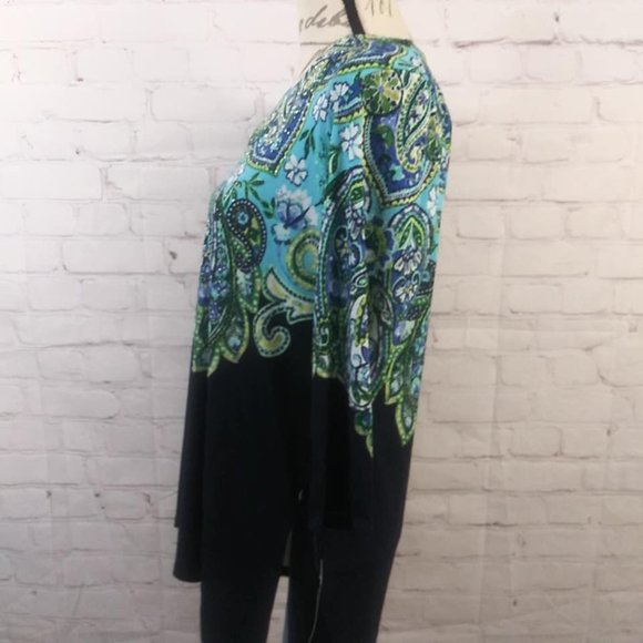 JM Collection Embellished Tunic Style Top Sz S NWT - Picture 4 of 9